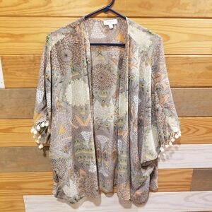 EUC S/M Short sleeve cardigan